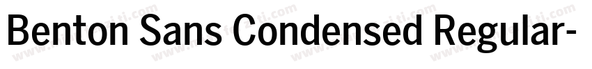 Benton Sans Condensed Regular字体转换
